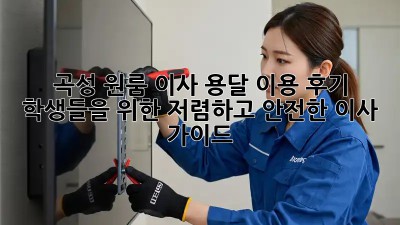 곡성 원룸 이사, 용달 이용 후기: 학생들을 위한 저렴하고 안전한 이사 가이드