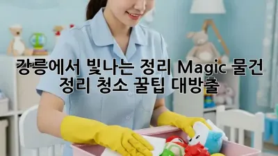 강릉에서 빛나는 정리 Magic✨ 물건 정리 청소 꿀팁 대방출! 🏡