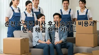 순천 조곡동 이사 후기: 숨겨진 비용과 문제 해결 완벽 가이드!